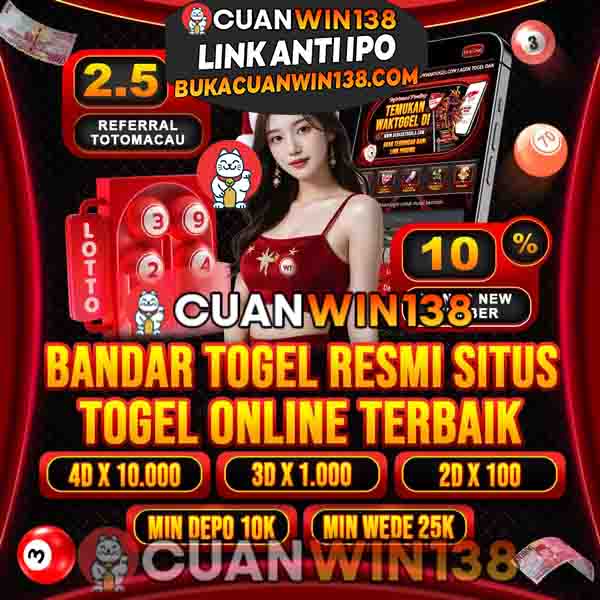 Cuanwin138 😇 Link Titik Kumpul Pecinta Togel 4D Resmi & Login Situs Toto Gacor Terlengkap